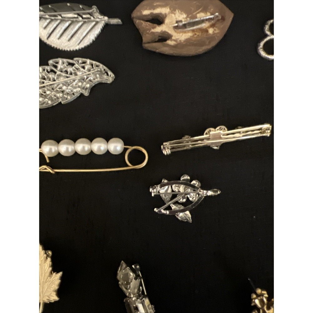 Mixed Lot Pins Brooches Jewelry Craft Repurposing Salvage - Picture 7 of 13